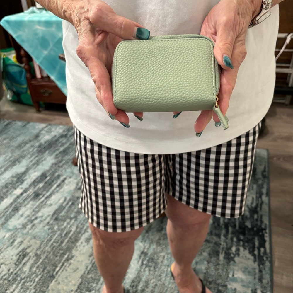 Mint Green Textured Wallet